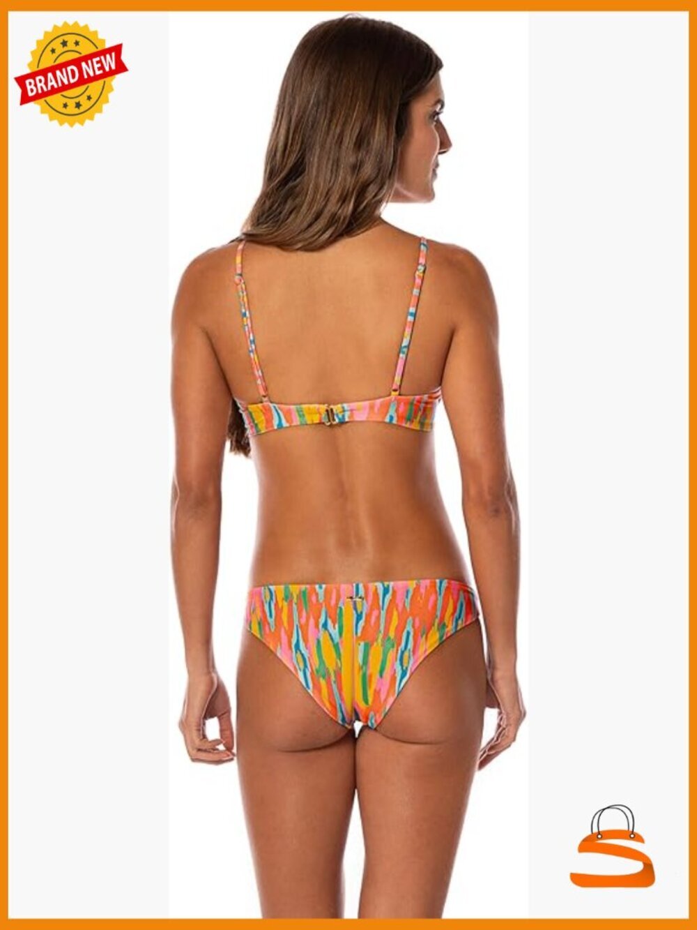 Reversible Low Rise Bikini Bottom, Polyester Blend, Hand Wash, Small